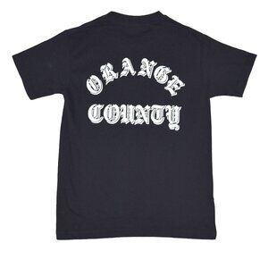 Orange County California Oldskool Lettering Black T Shirt Size Small